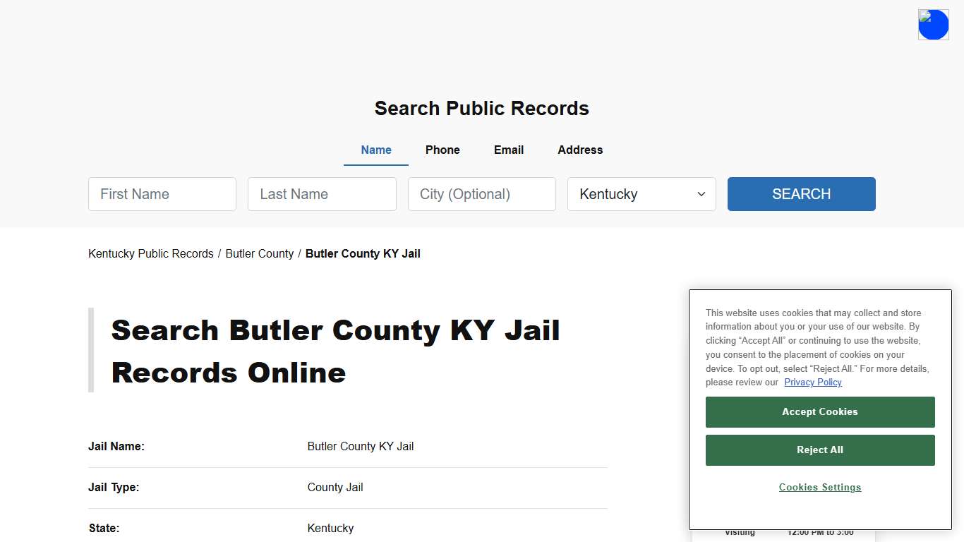 Butler County KY Jail - Butler - Kentucky - TPI